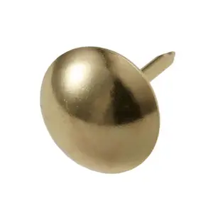 Boite de 100 clous tapissier doré tête Ø11 mm acier