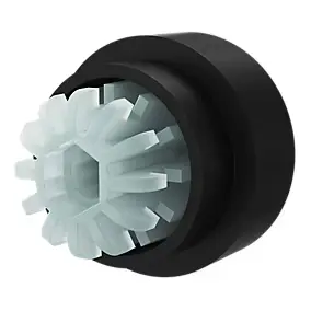 Embout barre à rideaux Araxos bouchon noir mat Ø6 x L.8.9cm GoodHome