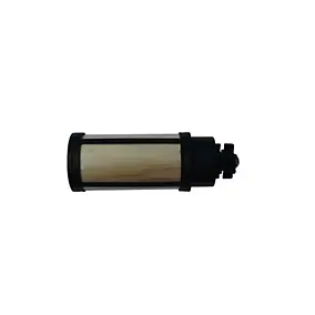 Embout barre à rideaux noir mat Araxos GoodHome L.10,9 x Ø28 cm