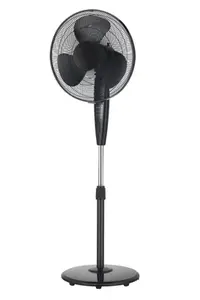 Ventilateur sur pied oscillant noir 55 W