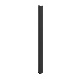 Fileur d'angle extérieur Stevia noir mat H. 71,5 cm Caraway Innovo GoodHome