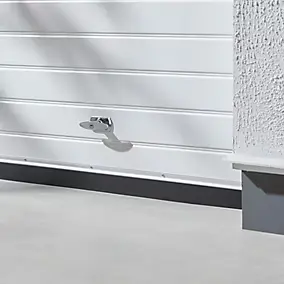 Bas de porte de garage aluminium Volden noir L.2,5 m