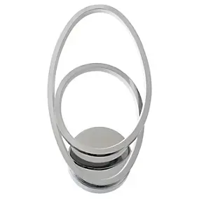 Applique murale Pegmati LED intégrée 500lm 13W L.18xH.35xP.7cm chrome Goodhome