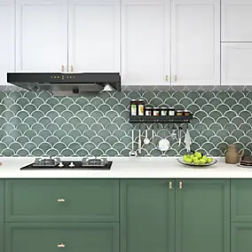Mosaïque céramique gris L. 25,9 x l. 27,3 cm GoodHome
