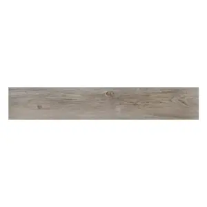 Lame PVC adhésive "Pop Rock" pécan mat effet bois - L. 91,4 x l. 15,2 cm