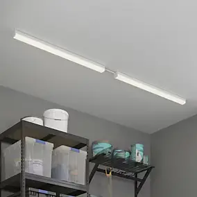 Réglette lumineuse Hovell LED intégrée blanc neutre IP20 4400lm 36.5W L.120xl.6,8cm blanc GoodHome
