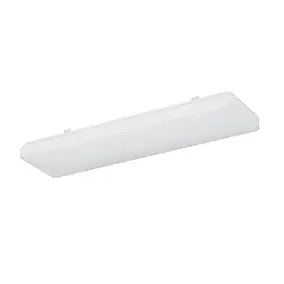 Réglette lumineuse Serrao LED intégrée blanc neutre IP44 3000lm 48W L.60xl.16xH.5cm blanc GoodHome