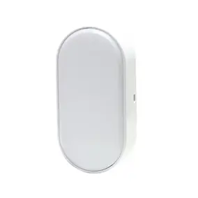 Hublot Moresby LED intégrée blanc neutre IP44 700lm 10W L.10xl.5,5xH.20cm ovale blanc GoodHome