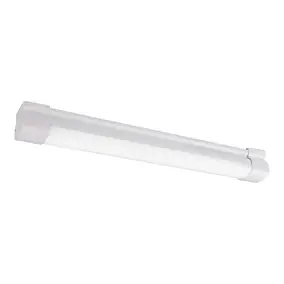 Réglette sous meuble Sarnia LED intégrée blanc neutre IP20 dimmable 300lm 4.5W L.34xl.3,3xH.4 cm blanc GoodHome