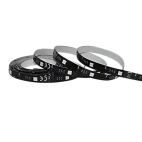 Ruban lumineux Baldaia LED intégrée variation de couleurs IP20 dimmable 5W L.400cm noir GoodHome