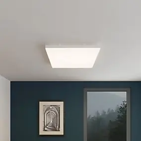 Panneau lumineux Boyle LED intégrée blanc neutre IP20 3300lm 33W L.60xl.60xH.4cm blanc GoodHome