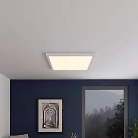 Panneau lumineux Wundt LED intégrée variation de blancs IP20 dimmable 5000lm 36W L.60xl.60xH.3,2cm blanc GoodHome