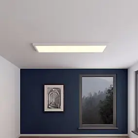Panneau lumineux Wundt LED intégrée variation de blancs IP20 dimmable 5000lm 36W L.120xl.30xH.3,2cm blanc GoodHome