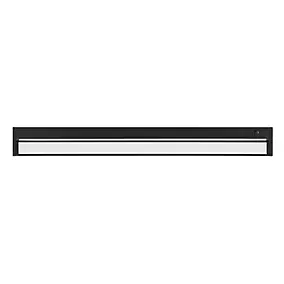 Réglette sous meuble Idonie LED intégrée blanc neutre IP20 dimmable 9W 760lm l.55,9xL.2,5xH.6,2cm métal et plastique noir GoodHome