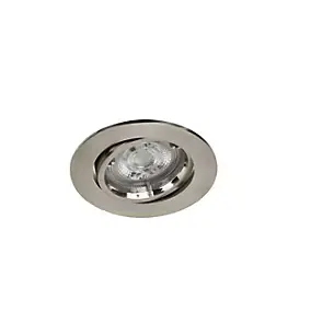 3 spots encastrables Debye GU10 blanc chaud IP20 dimmable 520lm 5.8W Ø8.5xH.9.4cm chrome GoodHome