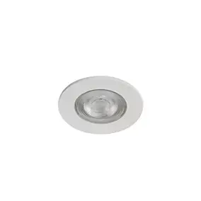 3 spots encastrables Ostwald LED intégrée blanc chaud IP20 310lm 4.5W Ø8.5xH.4.7cm blanc GoodHome