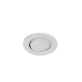 3 spots encastrables Quimby LED intégrée blanc neutre IP20 dimmable 350lm 5.5W Ø8.5xH.5.2cm blanc GoodHome
