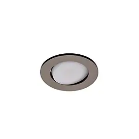 3 spots encastrables Quimby LED intégrée blanc neutre IP20 dimmable 350lm 5.5W Ø8.5xH.5.2cm chrome GoodHome