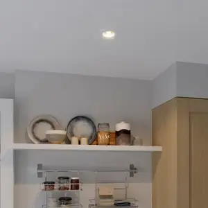 Anneau pour spot encastrer métal blanc