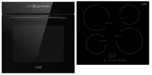 Lot plaque à induction 4 zones + Four pyrolyse 72 L