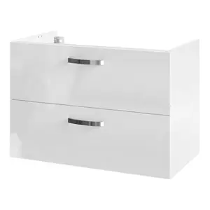 Meuble sous vasque à suspendre blanc "Aruna" L. 80 x H. 55 x P.45 cm