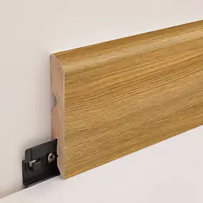 Plinthe arrondie MDF décor 13 chêne blond GoodHome 220 x 8 cm, ép.13 mm