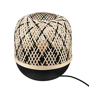 Lampe à poser Brackley noir ⌀25 x H.26cm E27 15W IP20 GoodHome