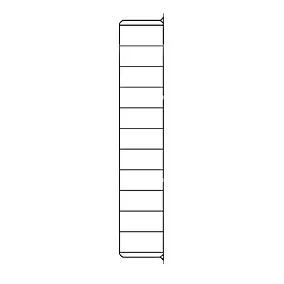 Échelle murale pour rangement modulable ouvert GoodHome Rigga blanc H. 171,2 cm
