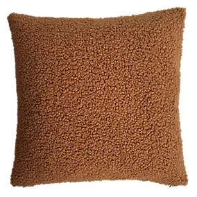 Coussin Kanosh GoodHome marron caramel L.45 x l.45 x ep.80 cm