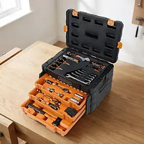 Boîte à outils Magnusson 123 pièces complète pour bricolage et réparation