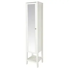Colonne de salle de bains à poser avec miroir blanc mat l.40,2 x H.185 x P.36,1 cm, GoodHome Perma