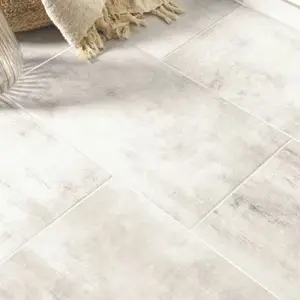 Carrelage de sol intérieur blanc "Charme"