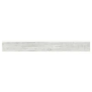 Plinthe "Charme" blanc 7,5 x 61,5 cm