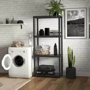 Etagère résine noir l. 75 cm x H. 168 cm x P. 40 cm