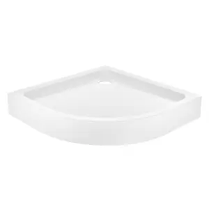 Receveur de douche acrylique 1/4 cercle 90x90cm blanc "DOMMEL"