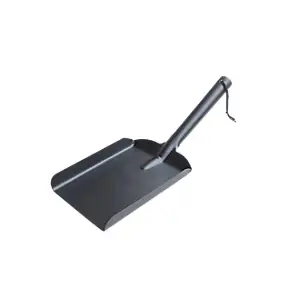 Pelle à granulés en acier noir thermolaqué largeur 17 cm