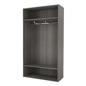 Dressing ouvert effet chêne grisé GoodHome Atomia H. 187,5 x L. 100 x P. 45 cm