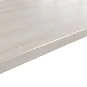 Plan de travail stratifié effet bois blanc L.300 x l.62 x ép.3,8 cm GoodHome Kabsa