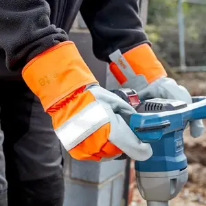 Gants thermique de manutention en cuir et polyester T9
