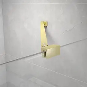 Barre de stabilisation dorée l.70 cm pour paroi de douche à l'italienne, GoodHome Ledava