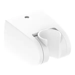 Support douchette universel blanc effet chromé brillant 6,6 x 5,2 x 3,9 cm