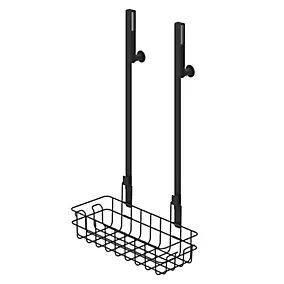 Panier de douche à suspendre en acier inoxydable noir Cavally GoodHome