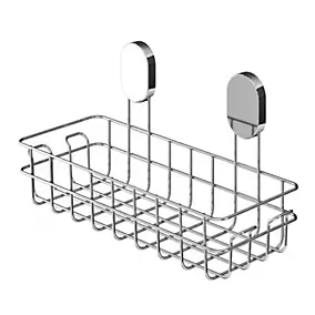 Panier de douche filaire L en acier inoxydable chromé Cavally GoodHome