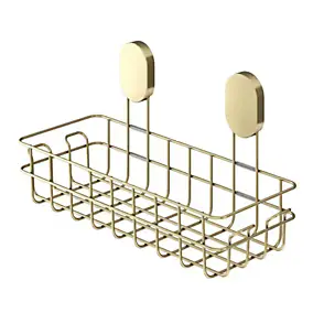 Panier de douche filaire L en acier inoxydable or Cavally GoodHome