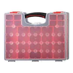Lot de 2 organiseurs de 20 godets amovibles - Dim. : 42 x 33 x 6 cm.