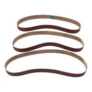 Lot de 3 bandes abrasives - Grains P60, P80 et P120