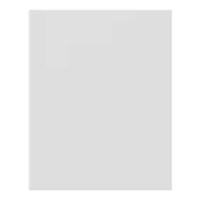 Côté de remplacement bas gauche Goodhome Stevia blanc mat H. 72 x l. 57 x Ép. 1,8 cm