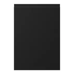 Façade de cuisine 1 porte Garcinia noir mat l.50 x H.72 cm GoodHome