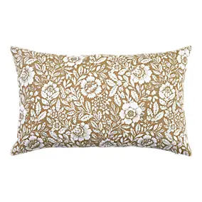Housse de coussin Alsina fleuri beige l.30 x L.50cm GoodHome