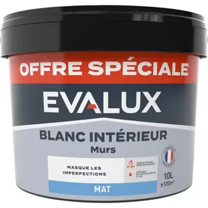 Peinture blanche intérieure 10 L mat